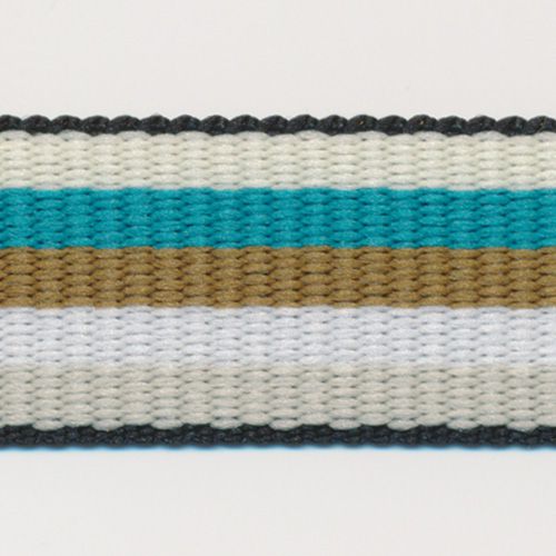 レインボーストライプグログランリボン #9