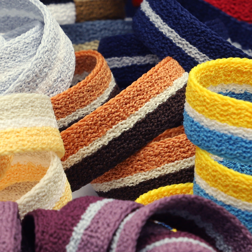 ストライプパイルテープ #15 パンプキン&amp;アイボリー&amp;コーヒーブラウン