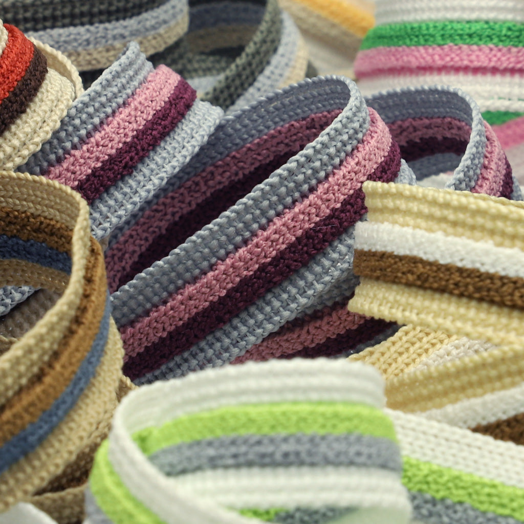 ストライプパイルテープ #4 アッシュグレー&amp;サンドベージュ&amp;チャコール