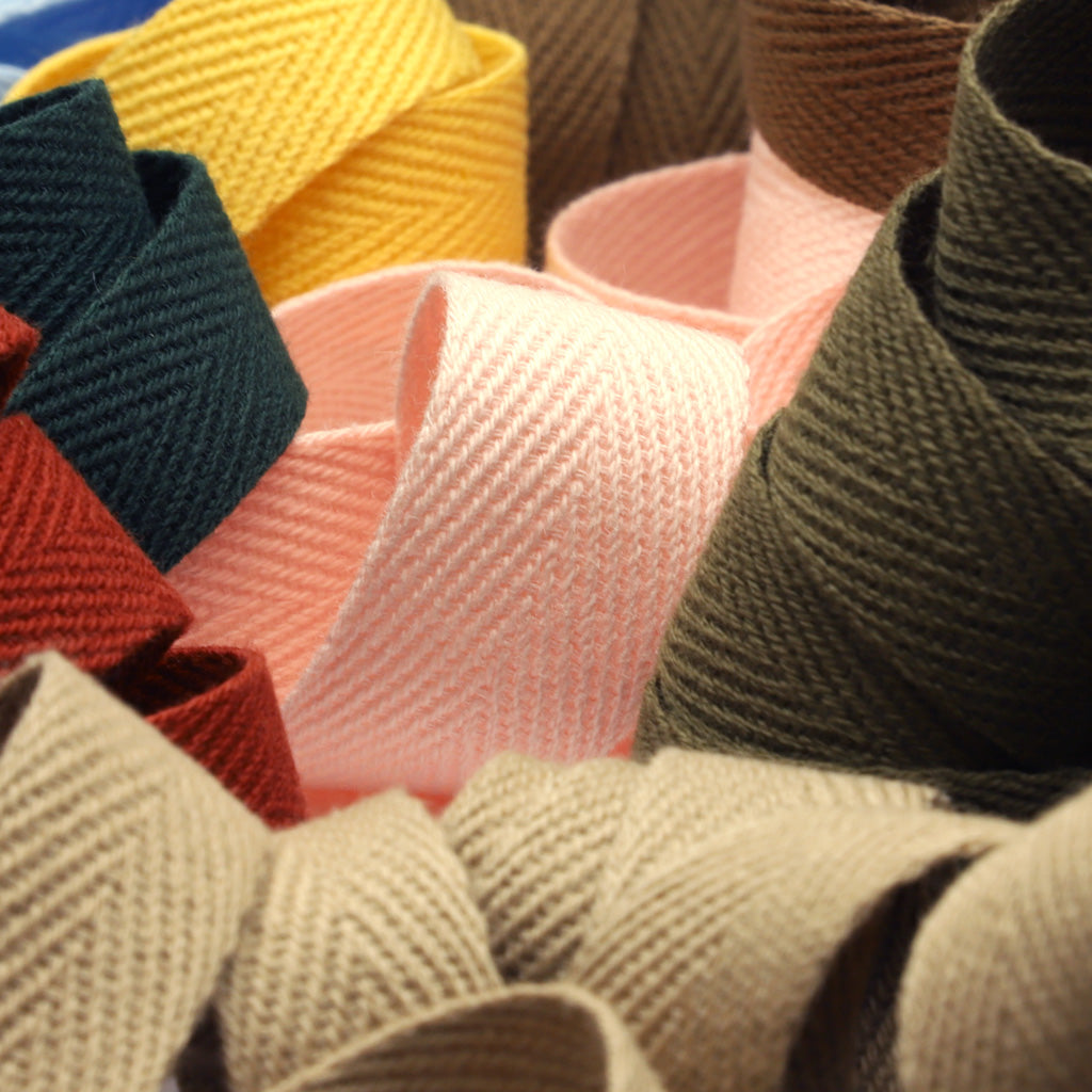 コットンヘリンボーンテープ #120 オレンジ