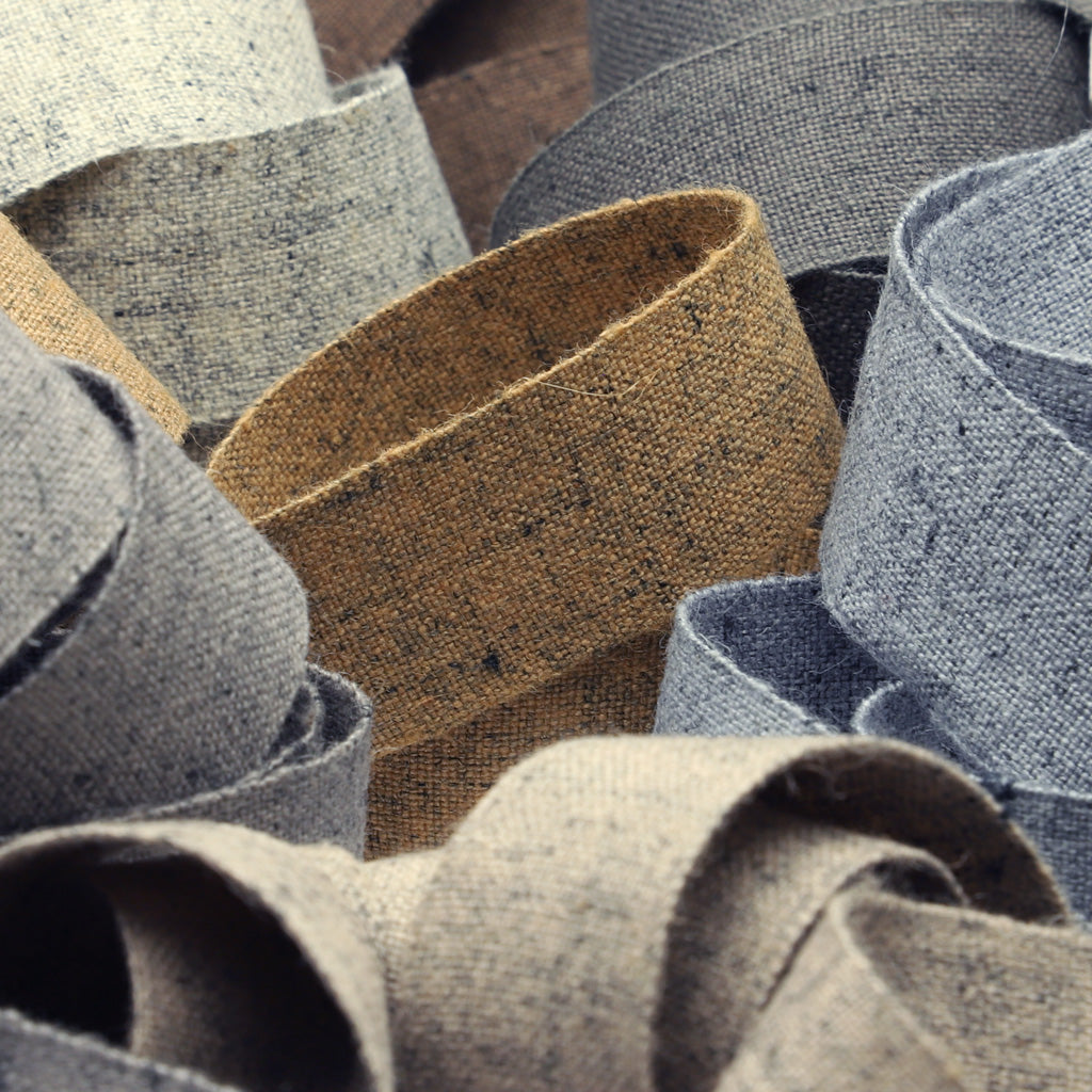 メランジュタフタリボン #105 スチールブラック