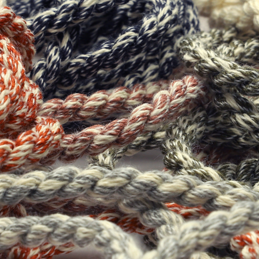 メランジュツイストコード #72 リーフグリーン&amp;オフホワイト