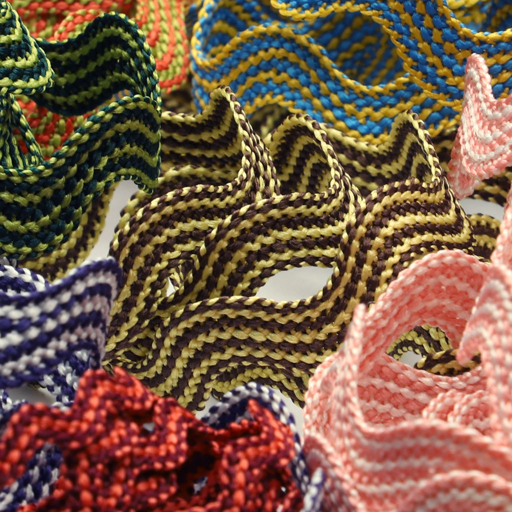 ストライプ山道テープ #06 デニム&amp;オフホワイト