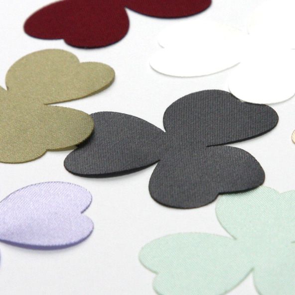 カットフラワー三ツ花（サテン） #49 チャコール