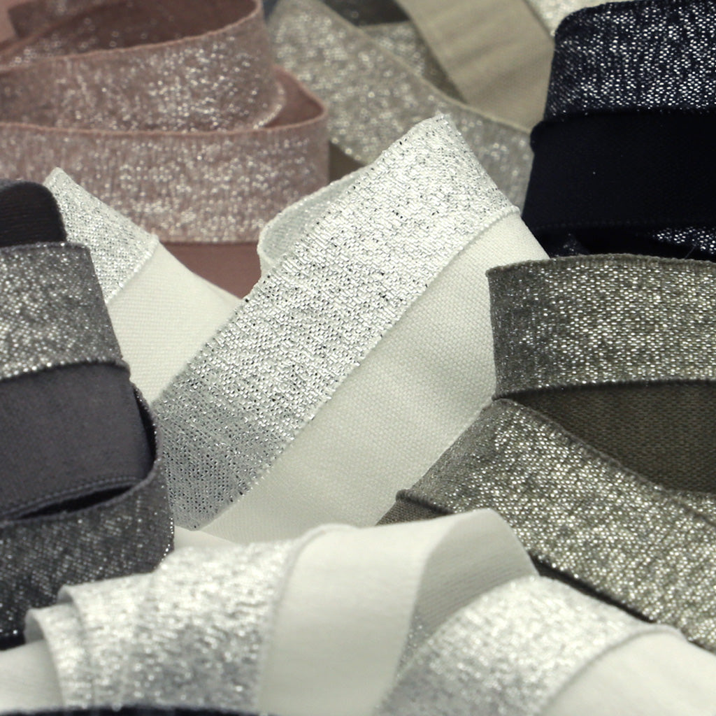 メタリックストレッチテープ（シルバー） #74 スモークブラウン