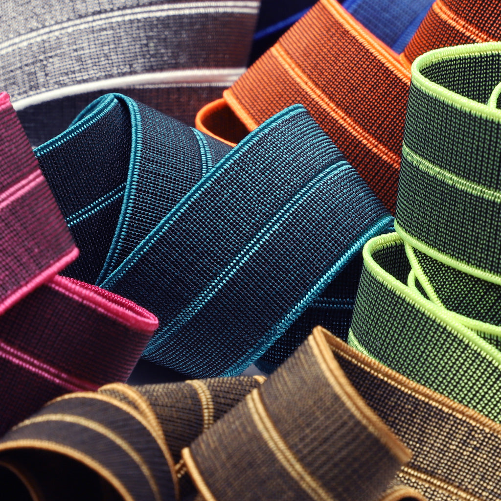 シャンブレーストレッチテープ #155 蛍光アプリコット