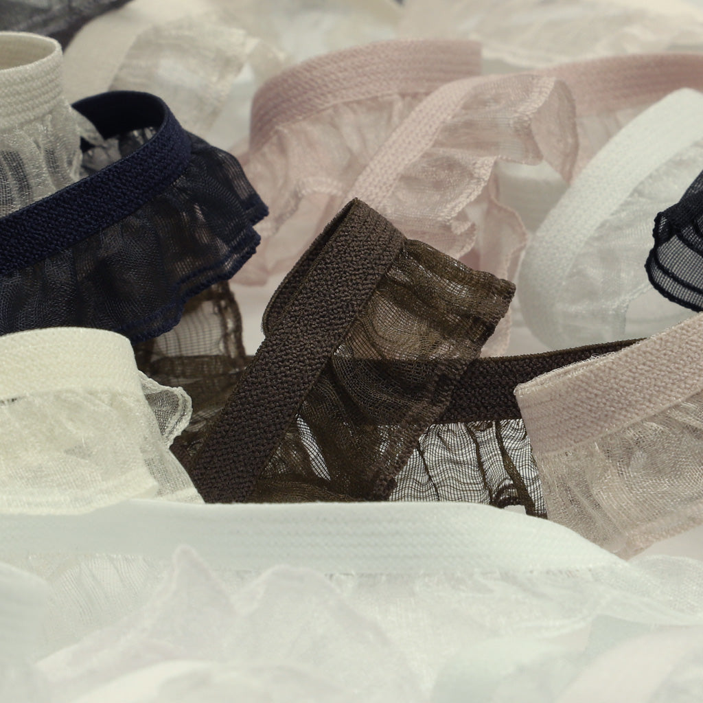 シングルフリルストレッチ #01 ホワイト