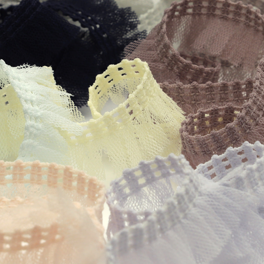 チュールフリルストレッチ #159 ミディアムグレー