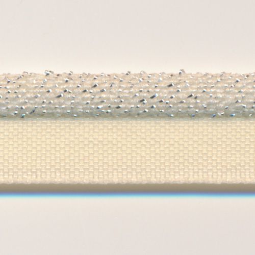 メタリックストレッチパイピング（シルバー） #158