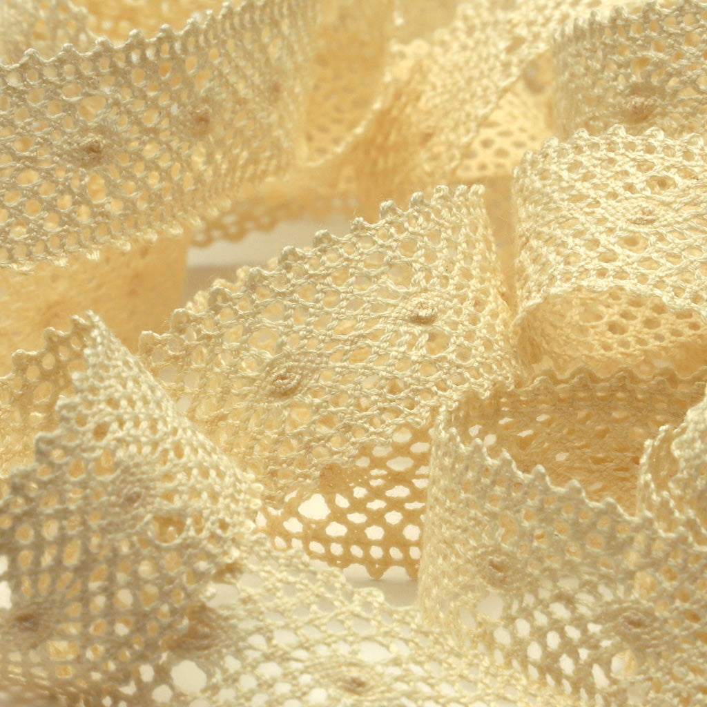 オーガニックコットントーションレース #00 キナリ