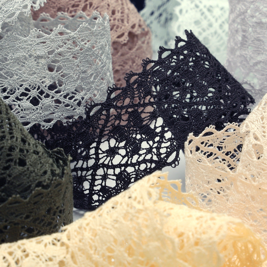 トーションレース #100 ペールシルバー