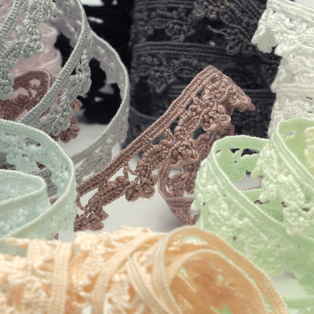 ストレッチトーションレース #100 ペールシルバー