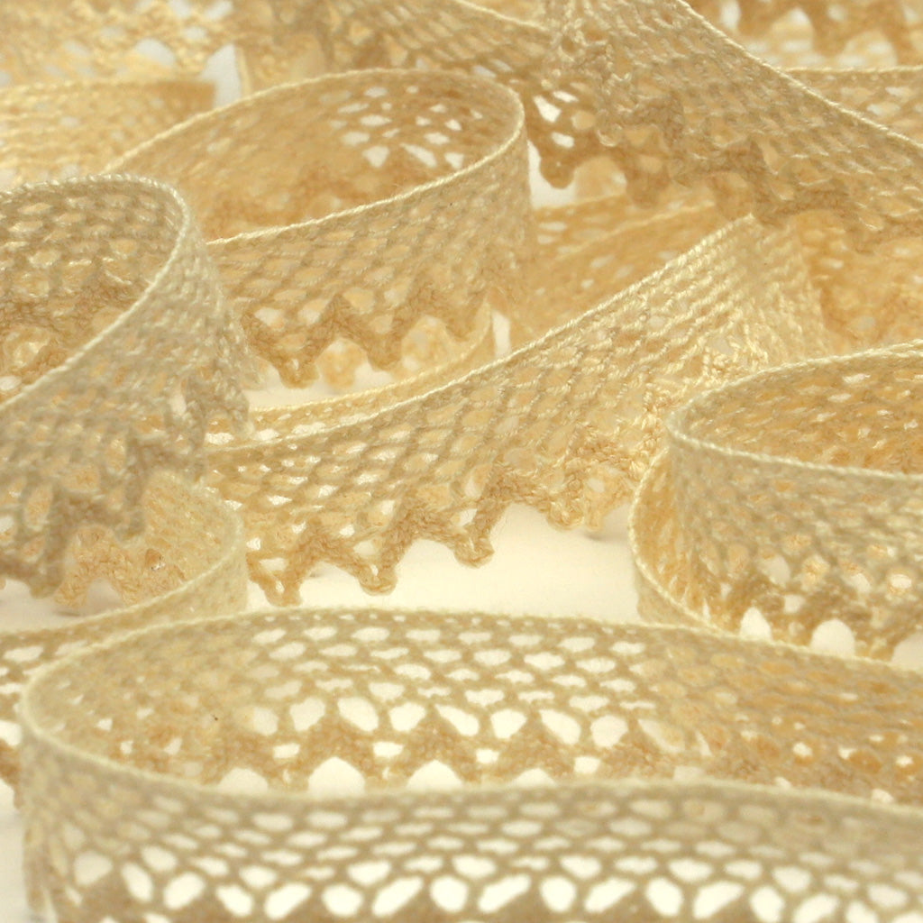 オーガニックコットントーションレース #00 キナリ