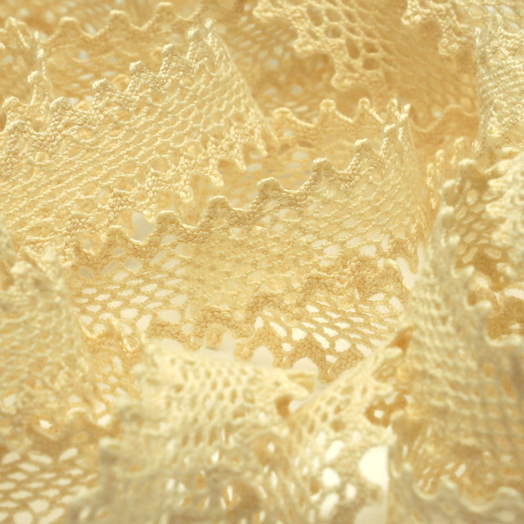 オーガニックコットントーションレース #00 キナリ