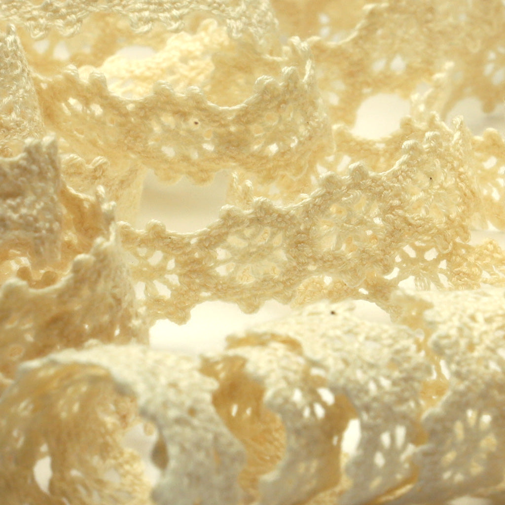 オーガニックコットントーションレース #00 キナリ