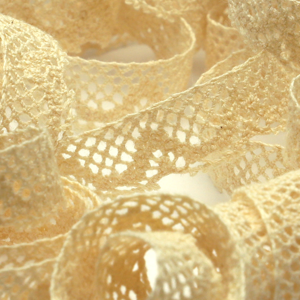 オーガニックコットントーションレース #00 キナリ