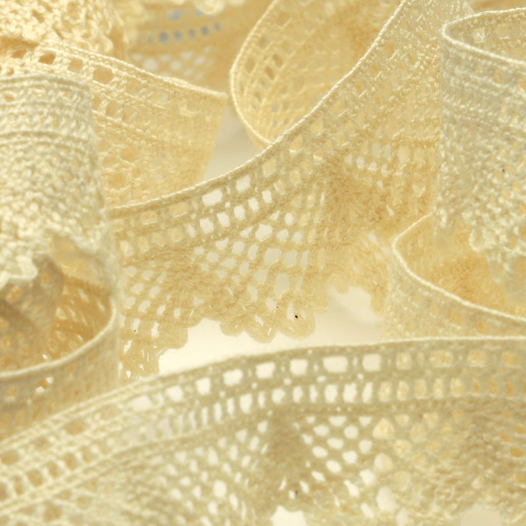 オーガニックコットントーションレース #00 キナリ