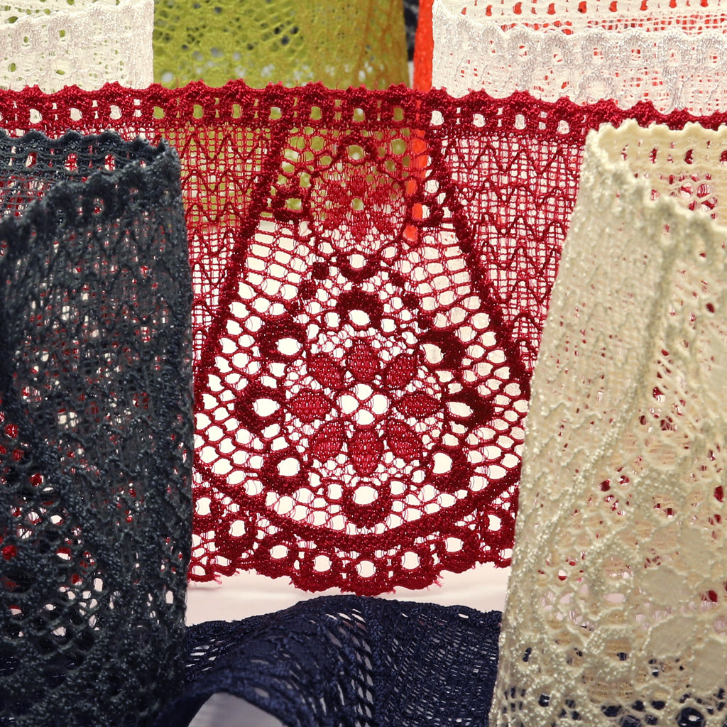 ストレッチトリミングレース #01 ホワイト