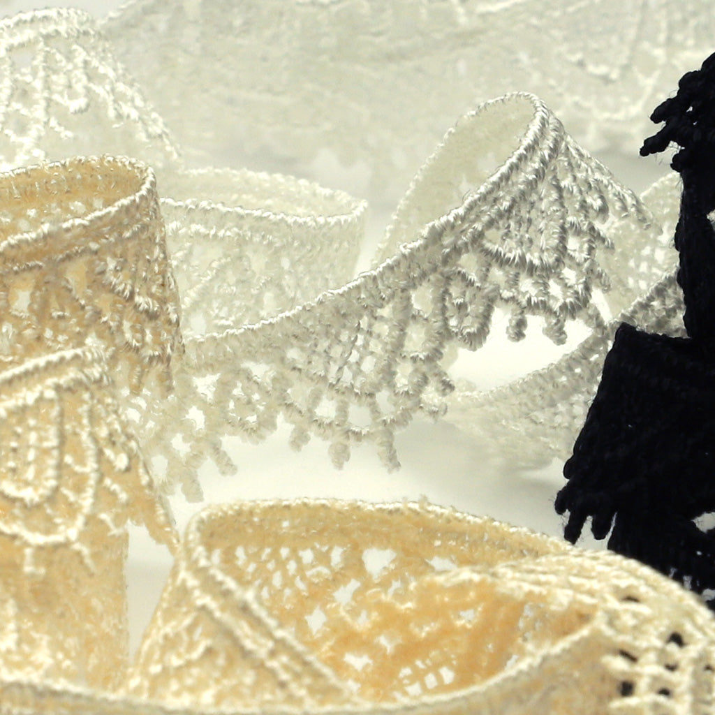 ケミカルエンブロイダリーレース #50 ブラック