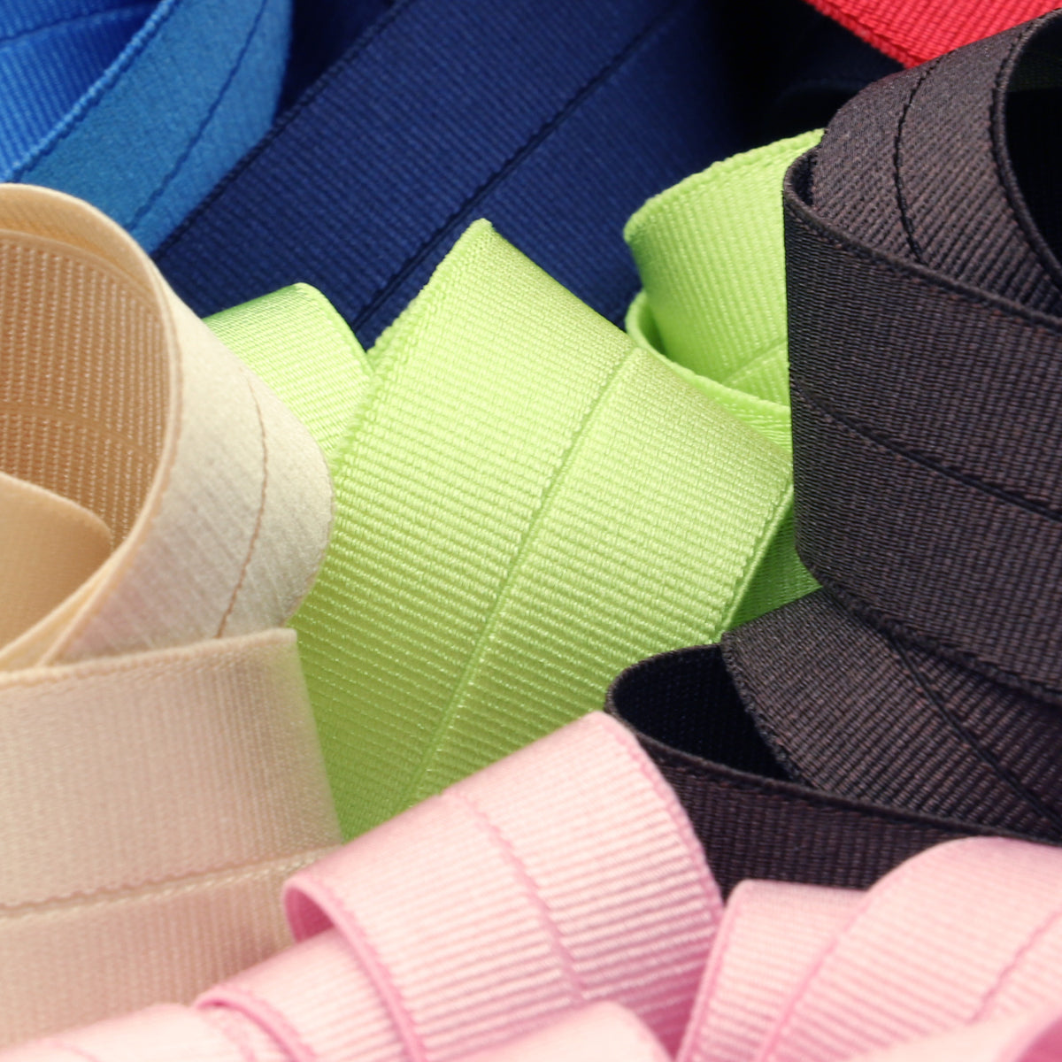 リサイクルポリエステルグログランストレッチテープ #118 アシッドイエロー