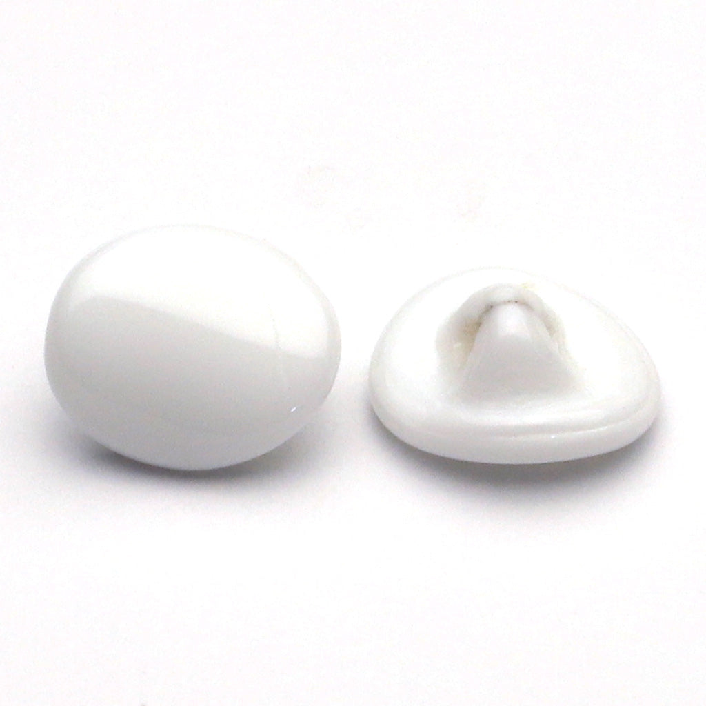 ガラスボタン ホワイト