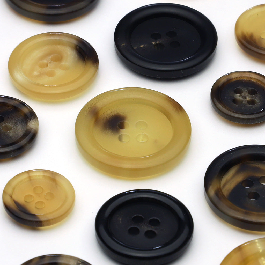 水牛ボタン ブラウン