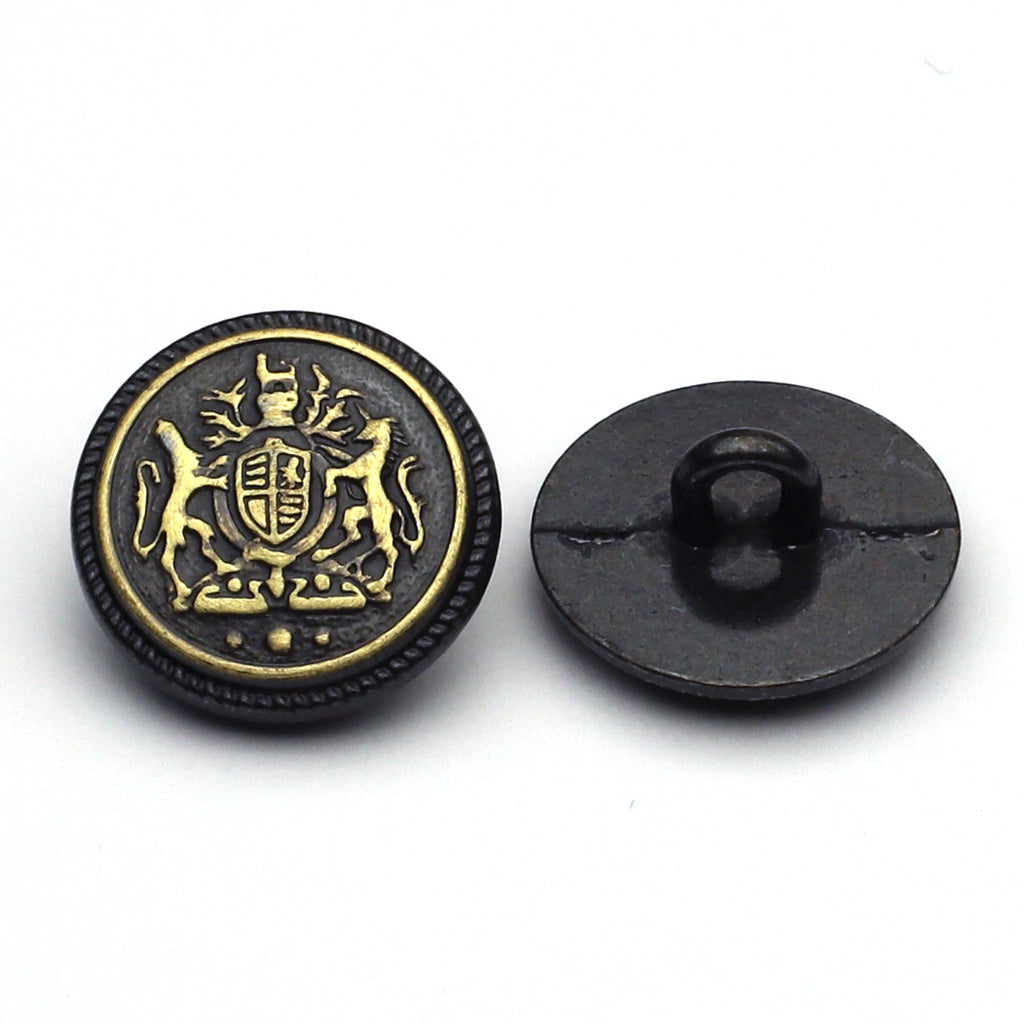メタルボタン アンティークゴールド