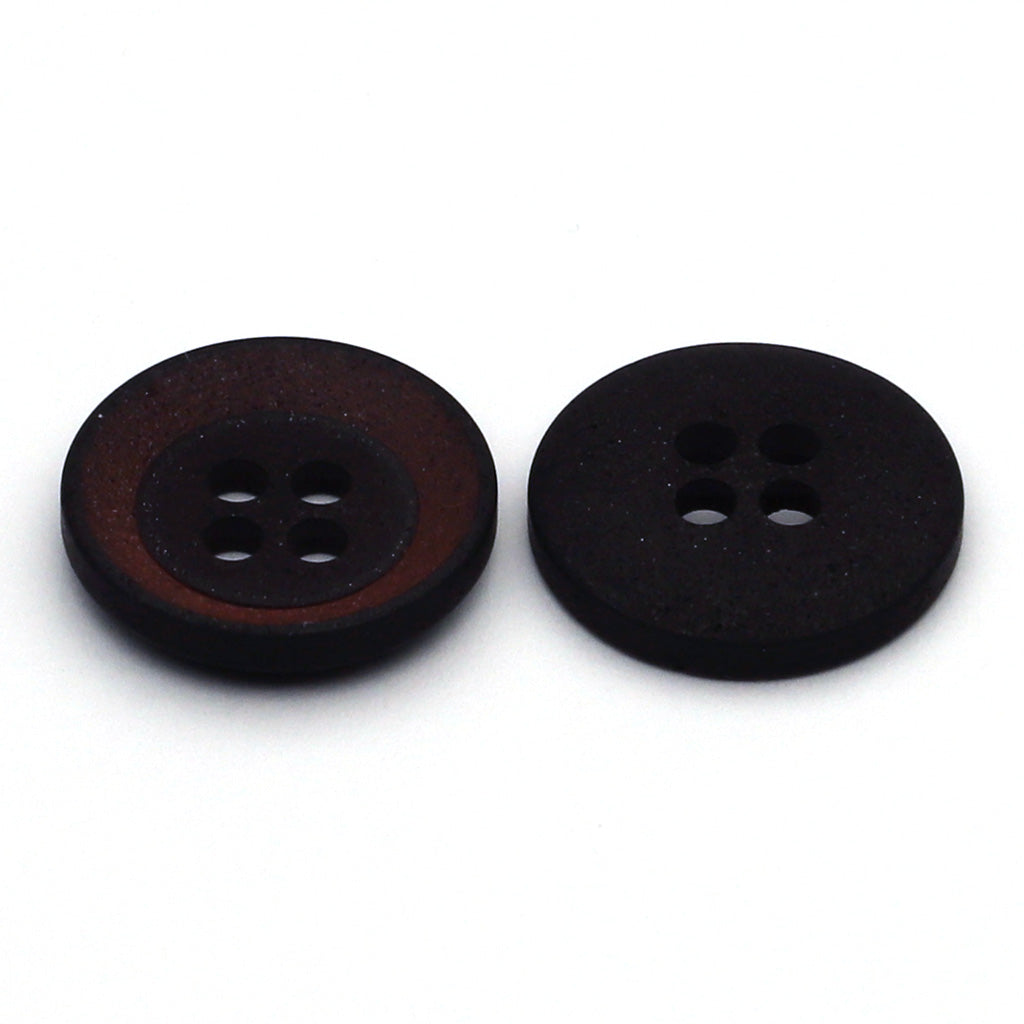 プラスチックボタン レッド&amp;ブラック