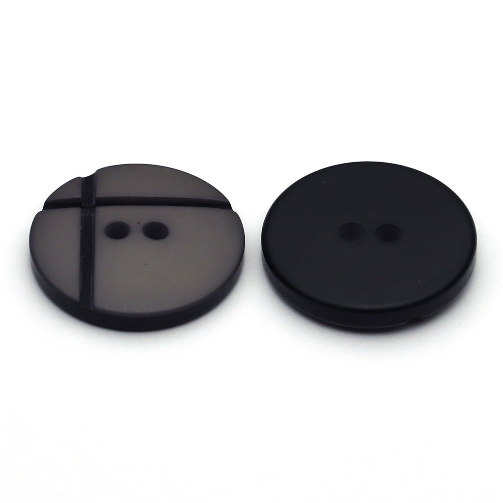 プラスチックボタン ローズグレー&amp;ブラック