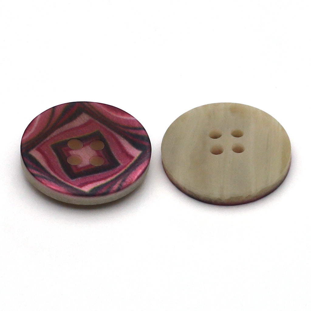 プラスチックボタン ピンクミックス