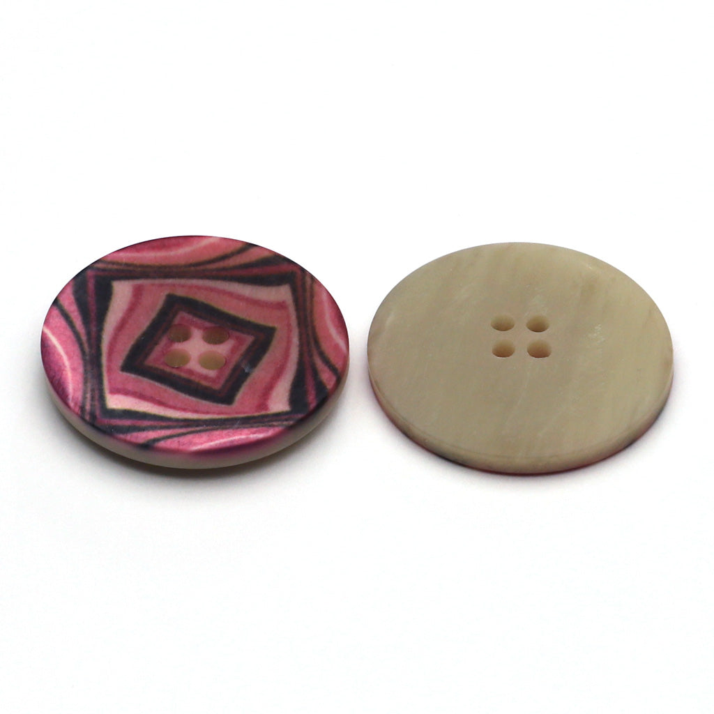 プラスチックボタン ピンクミックス