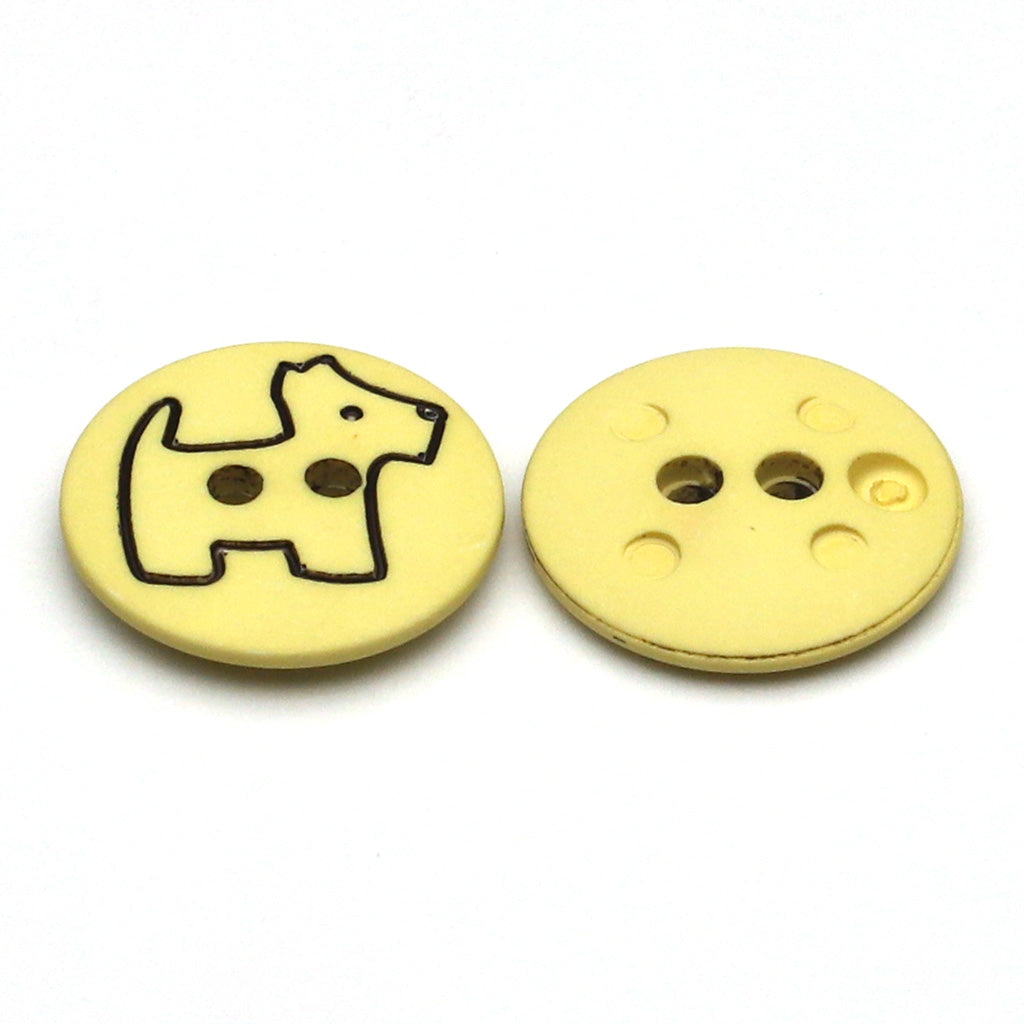 プラスチックボタン ナチュラルホワイト&amp;ブラック