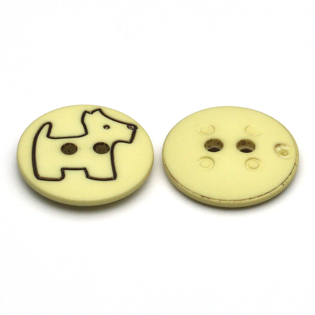 プラスチックボタン ナチュラルホワイト&amp;ブラック