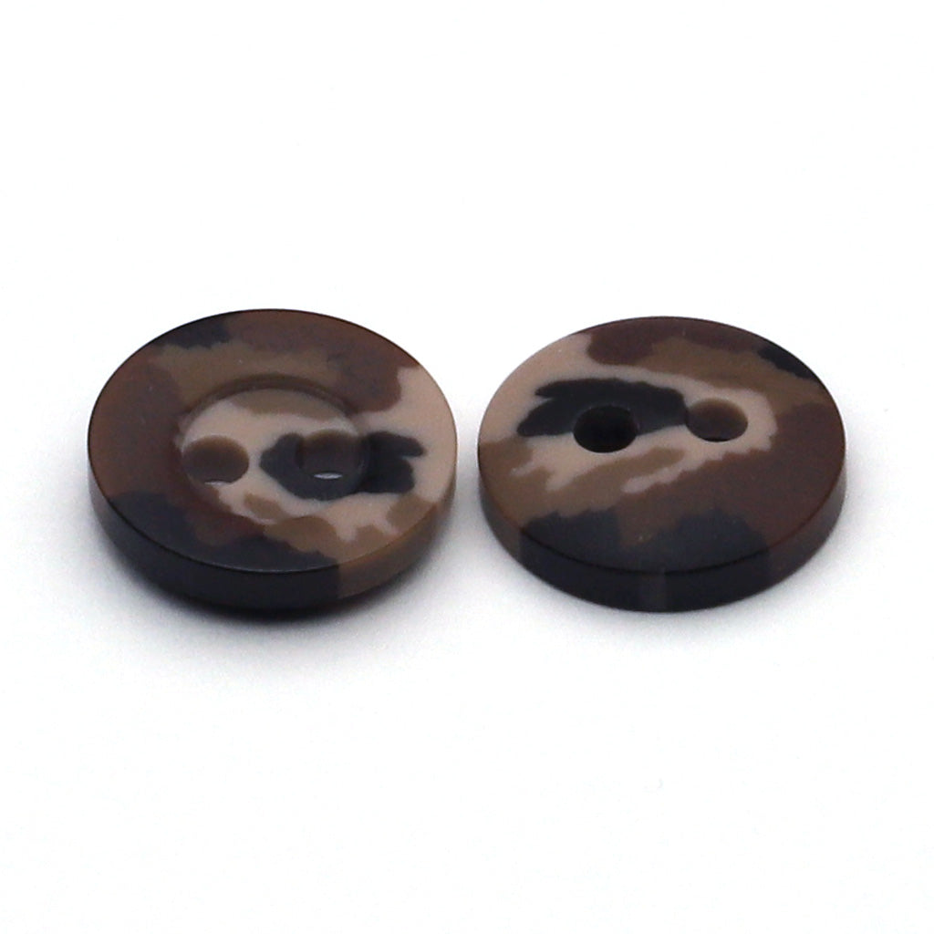 プラスチックボタン デザート迷彩