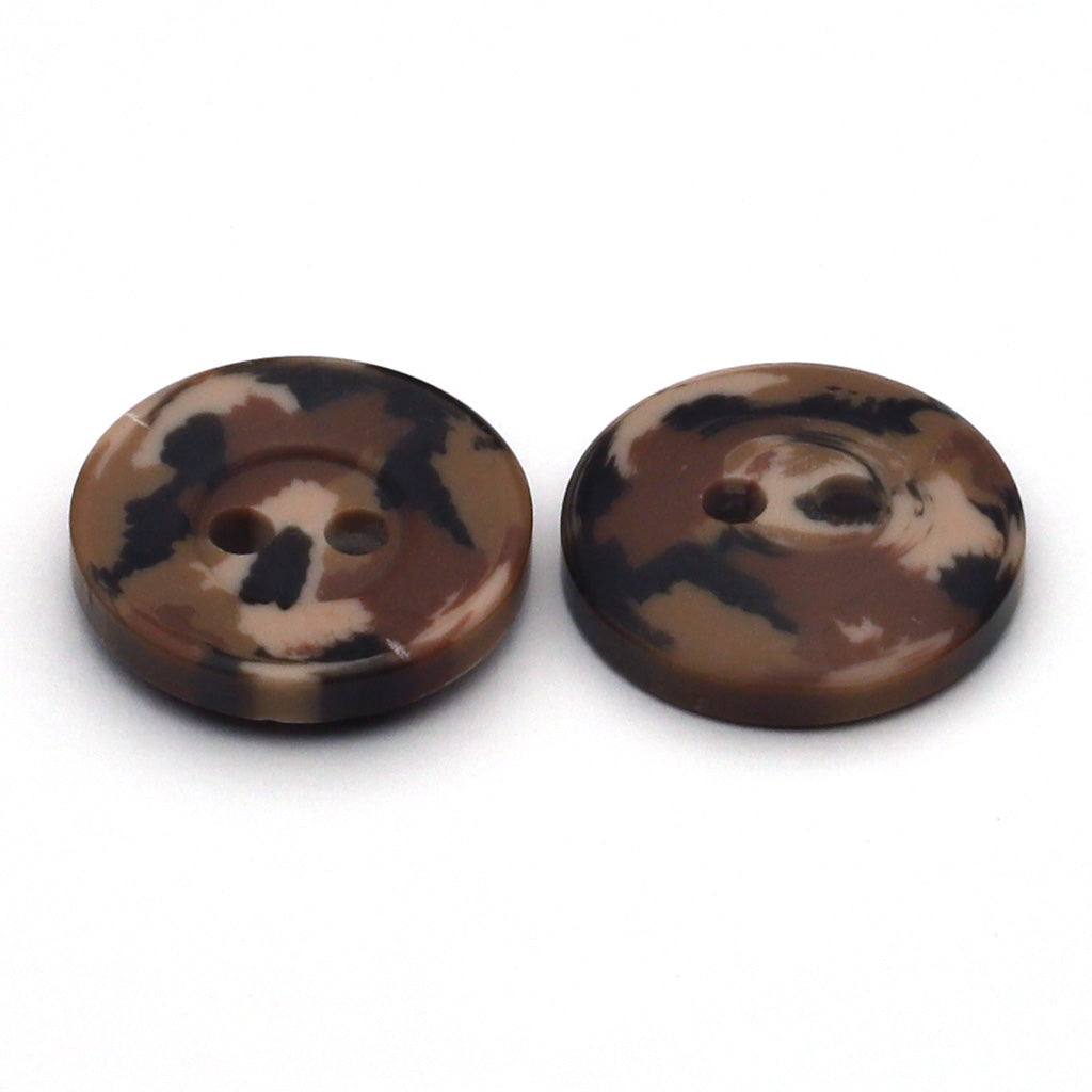 プラスチックボタン デザート迷彩