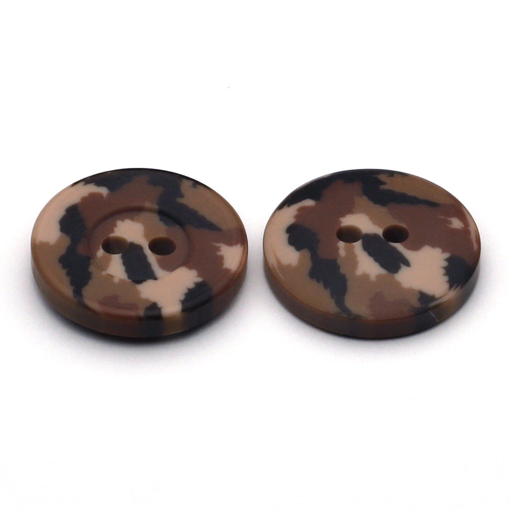 プラスチックボタン デザート迷彩