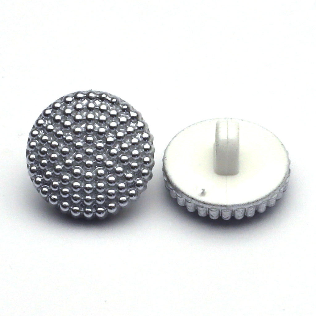 プラスチックボタン グレー