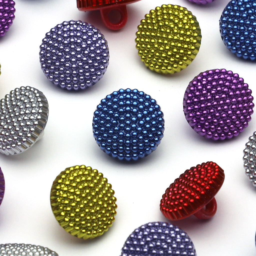 プラスチックボタン レッド