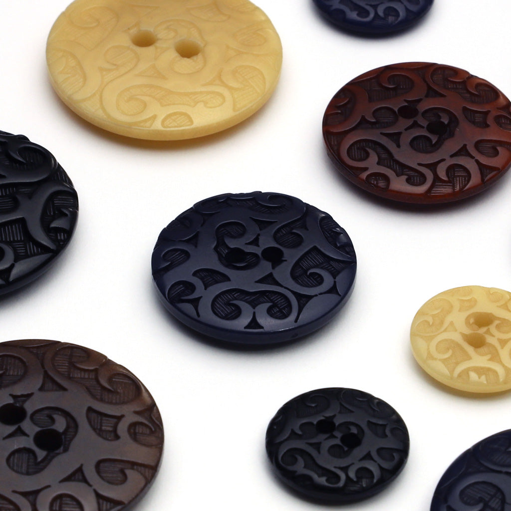 ナットボタン ダークブルー