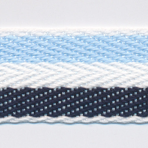 コットン杉綾リボン（ストライプ） #06