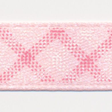 チェックプリントリボン（両面サテン） #1