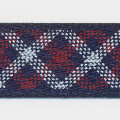 チェックプリントリボン（両面サテン） #7