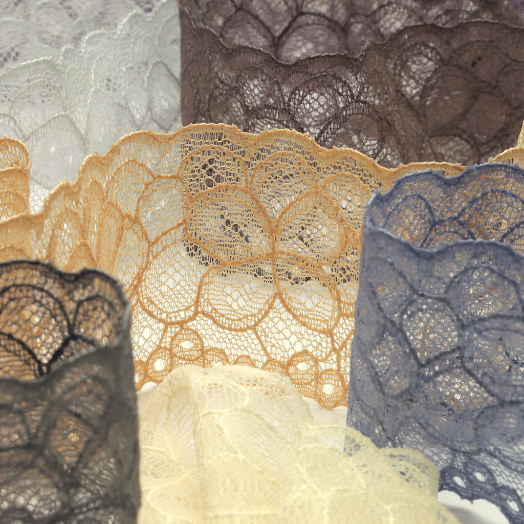 ジャガードトリミングレース #158 ミルク