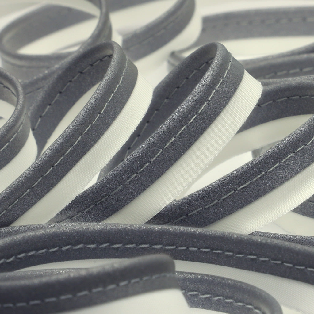 再帰反射パイピング加工 #1 シルバー反射&amp;ホワイト