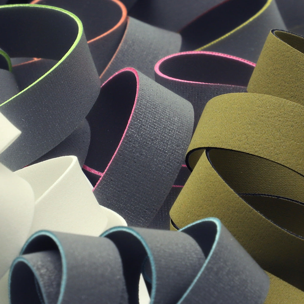 両面再帰反射ストレッチテープ #50 シルバー反射&amp;ブラック