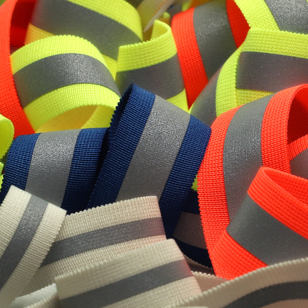 再帰反射ニットストレッチテープ #105 スチールブラック