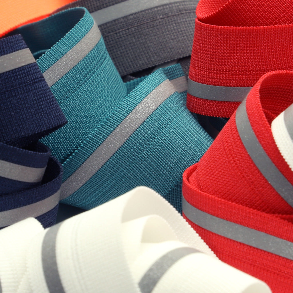 再帰反射ニットストレッチテープ #100 ペールシルバー