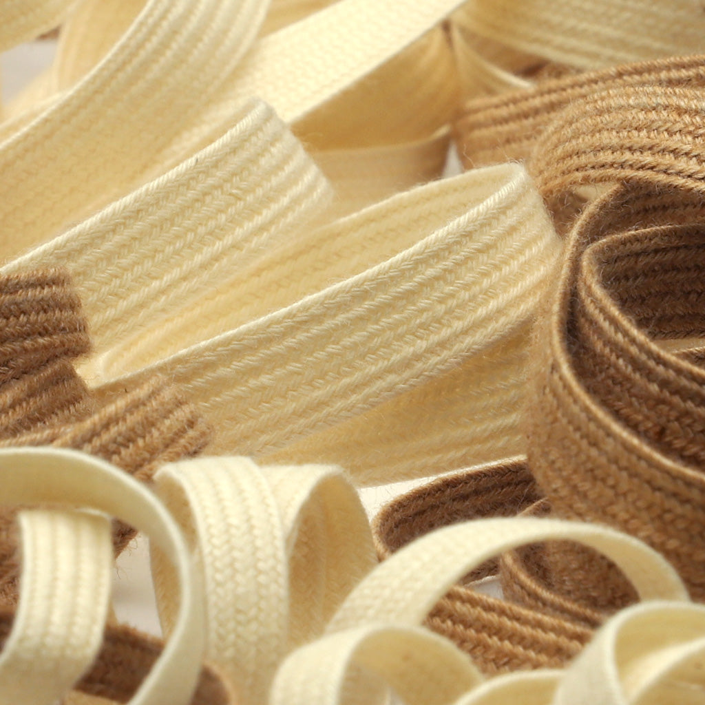 オーガニックコットン綾竹コード #1 キナリ（オフホワイト）