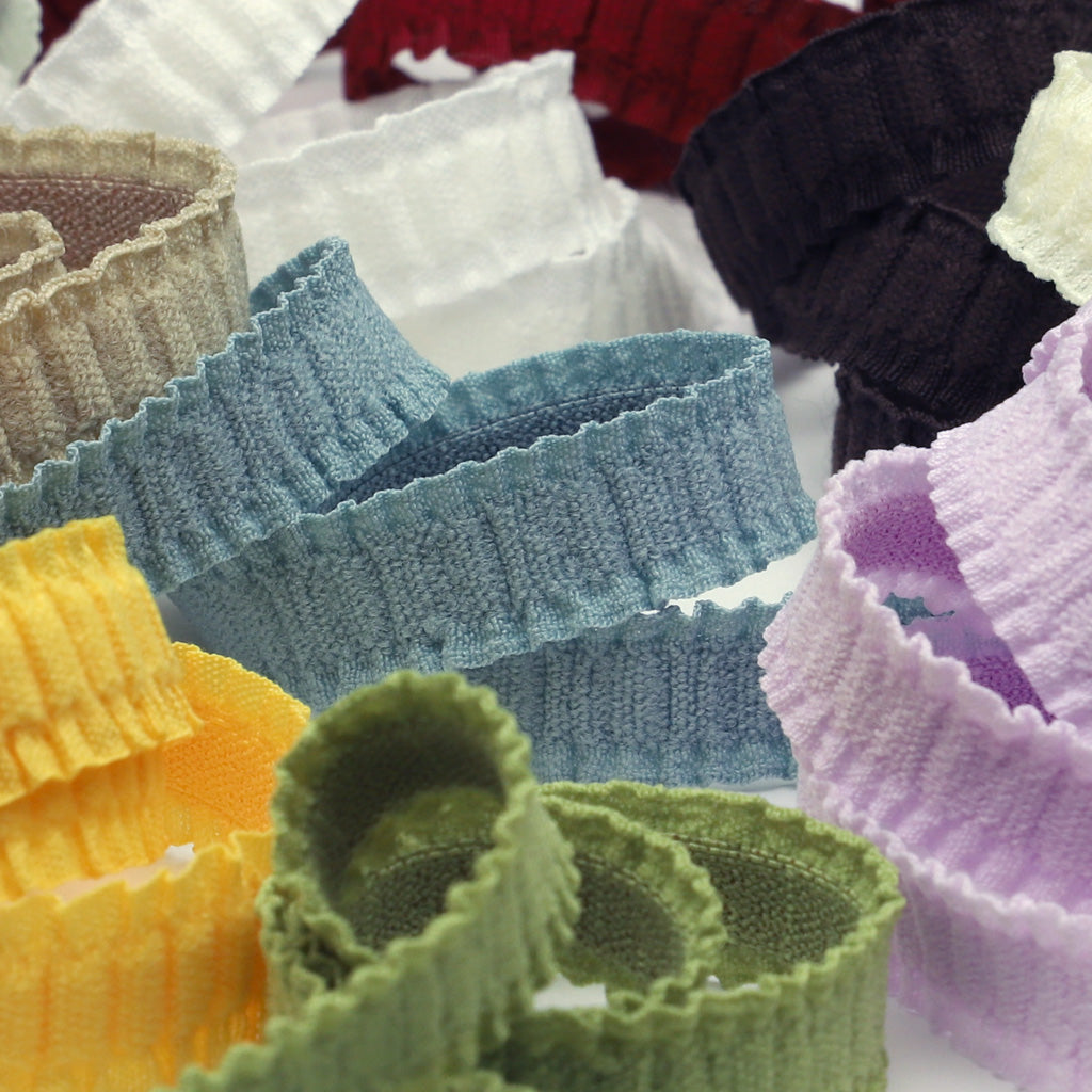 素晴らしい価格 プリーツストレッチテープ #112 B2B RiBBONs - ピンク 装飾材料