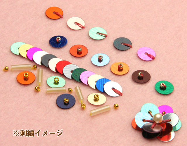 平丸型スパンコール #215 パープル（メタリック）